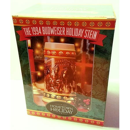 - Holiday Steins Collectible Holiday Stein Series (Year 1994), 1994 Budweiser Holiday Stein By Budweiser