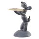 thumbnail image 1 of Bandeja de almacenamiento de escultura de perro de estilo nórdico, soporte de decoración de habitación de escritorio de dibujos animados, artesanía de Negro Sunnimix Escultura de bandeja de almacenamiento, 1 of 8