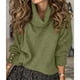 thumbnail image 4 of Suéteres de Punto Grueso Oversize para Mujer, con Cuello Alto, Larga y Corte Holgado, Ideales para el Invierno Verde 4XL, 4 of 8