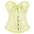 thumbnail image 1 of NMMUED Gothic Clothes for Women Off Shoulder Corset Top Halloween Clothes for Women Halloween Costumes for Women Medieval Corset Renaissance Corset Gothic Corset Tops for Women Yellow M, 1 of 9