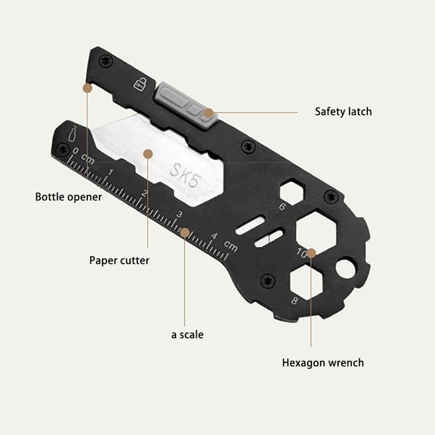 VONKY Camping Multitool Mini Pocket Chopper Wrench Bottle Opener