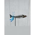 thumbnail image 1 of The Lazy Scroll spinfish Metal Kinetic Yard Art Fish Spinner Double Motion, 1 of 1