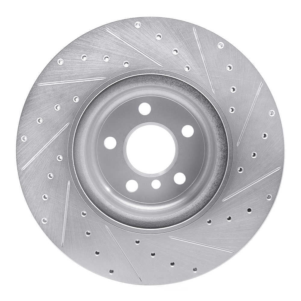 Dynamic Friction Company 631-31130L DFC Brake Rotor - Drilled And Slotted - Silver
