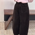 thumbnail image 4 of KVPLBQFD Girls Sweatpants Size 14-16 Cute Pants Grey Sweatpants Blue Pants Toddler Summer Clothes Little Girl Clothes Size 6-7 2 Year Old Girl, Brown 11-12 Years, 4 of 8