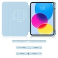 thumbnail image 4 of Soke Rotating Case for iPad 10th Generation 10.9-Inch 2022 with Pencil Holder - 360 Degree Rotate Stand Protective Case with Clear Back & Smart Sleep/Wake Cover - Sky Blue, 4 of 8