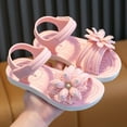 thumbnail image 2 of Big Girls Sandals Summer Vacation Open Toe Shoes for Kids Size 9.5-10T, 2 of 7