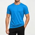 thumbnail image 6 of LIaqionyy Workout Shirt for Mens Casual Loose Short Sleeve Summer Solid Color Comfortable Lightweight Tops, 6 of 7