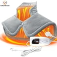thumbnail image 1 of Heating Pad for Neck and Shoulders and Back, Weighted Electric Heat Pad for Pain Relief, Large Heated Wrap for Women Men Mom Dad, 6 Heat Settings&4 Timer, 1 of 7