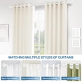thumbnail image 4 of Urbanest Single Curtain Rod with 8 Clip Rings & Decorative Fluted Ball Finials – Classic Metal Window Drapery Rod Set, Heavy-Duty & Adjustable, 5/8" Diameter, 28" to 48", Glossy White, 4 of 7