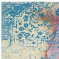 thumbnail image 5 of SAFAVIEH Watercolor Beatrice Abstract Colorful Rug, Light Blue/Light Yellow, 6'7" Square, 5 of 7