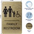 thumbnail image 3 of Ada Central Signs - 6" X9" Family Accessible Restroom Sign - ADA Compliant Tactile Graphics Grade 2 Braille Text | Handicap Accessible Signs for Offices, Hotels, Schools, Apartments, and Restaurants, 3 of 7