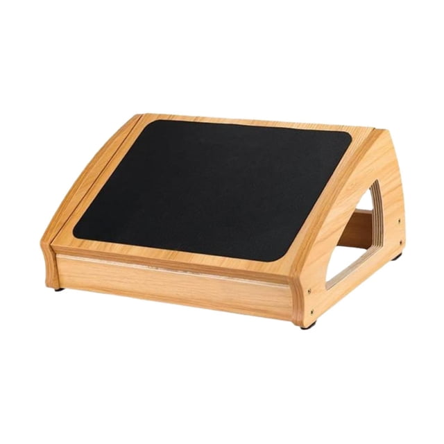 Reposapiés de madera para debajo del escritorio, cómodo reposapiés, reposapiés para dormitorio, juegos, sala de estar, viajes y hogar.