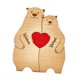 thumbnail image 4 of Rompecabezas de madera con forma de familia de osos, decoración de mesa para el hogar, escultura DIY para cumpleaños 2 osos, 4 of 9