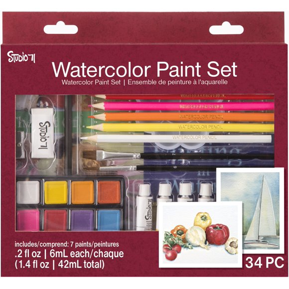 Studio 71 Watercolor Paint Set 34/Pkg-