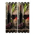 thumbnail image 2 of nqOlkjepod Outdoor Curtains for Patio Waterproof, Purple Wine Outdoor Privacy Panels Grommet, Farmhouse Casks Vintage Blackout Outside Curtains for Porch/Cabana/Pergola/Gazebo 54"x84", 2 Panels, 2 of 8