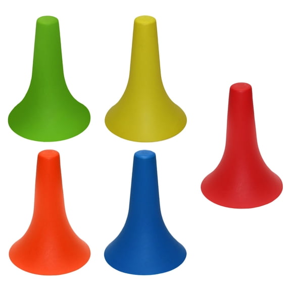 Masteelf 10-Pack Football Training Cones, Horn Marker Buckets for Sports Practice, Agility Drills, and Obstacle Course Equipment