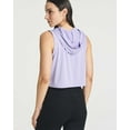 thumbnail image 3 of 3 Pack: Women's Dry-Fit Sleeveless Cropped Tank Top Hoodie - Athletic Crop Sweatshirt, 3 of 6