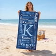 thumbnail image 5 of Klonfd Beach Towels For Kids & Adults Sand /Microfiber Custom Beach Towel With Name Absorbent S For Beach Travel Pool Bath, 5 of 5