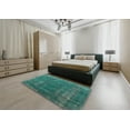 thumbnail image 4 of Ahgly Company Indoor Rectangle Mid-Century Modern Light Sea Green Oriental Area Rugs, 6' x 9', 4 of 6