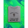thumbnail image 3 of I Have Plans With My Cat T-Shirt Men -Smartprints Designs, Male Large, 3 of 4