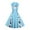 Light blue, variant on IROINNID A-Line Dress For Women Retro Print Sleeveless Splicing Evening Party Prom Vintage Dress V-Neck Knee-Length Dress