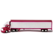 Trucks N Stuff HO Scale Peterbilt 386 53' Pink Tractor-Trailer Owner-Operator