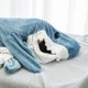 thumbnail image 4 of Saco de dormir de tiburón de dibujos animados, pijama de oficina, manta de tiburón Karakal, chal de sirena de tela de alta calidad para niños y adultos, 4 of 4