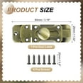 thumbnail image 2 of Uxcell Barrel Bolt Latch, Vintage Slide Lock with Mounting Screws for Wooden Door Barn Fence Shed Window Green Bronze 3 Inch, 2 of 7