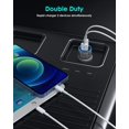 thumbnail image 3 of Cargador de coche Curvologys para iPhone Apple MFi 38W PD&QC 3.0, 3 of 7