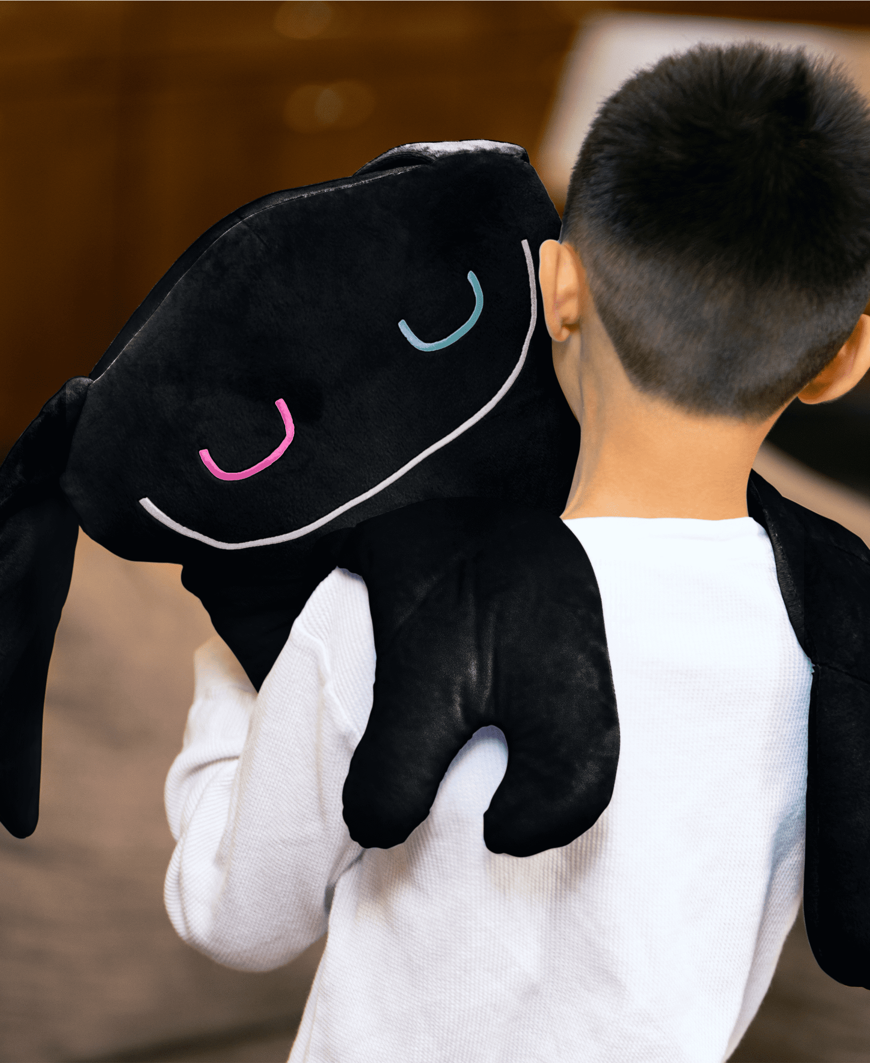 Bumpas Weighted Plush Toy – Machine Washable Calming Stuffed Animal for Kids – Arms and Body are Weighted to Give a Realistic Hug – Soft Companion for Playtime, Naptime & Travel (Rizz)