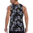 thumbnail image 3 of Easygdp Sunflowers Men's Tank Top, Sleeveless Muscle T Shirts, Breathable, Quick-Dry, Loose for Gym, Running, Fitness - Medium, 3 of 9
