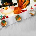 thumbnail image 4 of Manfei Cute Cartoon Turkey Black Out Curtains,Happy Thanksgiving Curtains Pack of 2 (42x63 Each),Rustic Pumpkin Maples Bedroom Curtains For Kids,Super Cozy Room Decor, 4 of 6