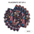 thumbnail image 3 of Placemats Set of 4 / 6, United States Of America Placemats for Dining Table Indoor/Outdoors Heat Resistant Washable Placemats 18" x 12", 3 of 8