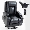 thumbnail image 7 of Sesslife Lift Recliner Chair for Adults, Electric Power Lift Recliners with Heat and Massage, Reclining Mechanism Electric Recliner with USB Port, Cup Holders, for Living Room Home, Black, 7 of 7