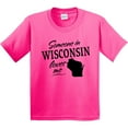 thumbnail image 3 of Inktastic Someone in Wisconsin Loves Me Youth T-Shirt, 3 of 5