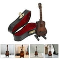 thumbnail image 2 of 1 Set Mini Guitar Decor Wooden Guitar Model Miniature Guitar Miniature Decoration, 2 of 8