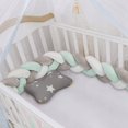 thumbnail image 4 of Almohada Almohada Ropa de cama 2M Almohada trenzada de cuatro hilos Sailing Gris Blanco Verde, 4 of 5