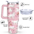 thumbnail image 3 of Cute Dog Design 40oz Tumbler with Handle - Double Wall Insulated Coffee Mug for Women - Dog Mom Gift Travel Cup with Straw, 3 of 7