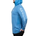 thumbnail image 5 of Realtree Blue Heather Men's Long Sleeve Hooded Fishing Shirt, 5 of 6