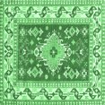 thumbnail image 1 of Ahgly Company Indoor Square Geometric Emerald Green Traditional Area Rugs, 4' Square, 1 of 4