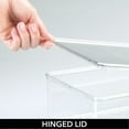 thumbnail image 6 of mDesign Shoe Racks Stackable Storage Box 8 Pack with Hinged Lid, Holds up to 8 Pairs, Clear, 6 of 9