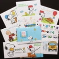 thumbnail image 2 of 10 sobres de papel con la imagen de Snoopy y Charlie Brown, bonitos sobres de papel para invitaciones de boda, tarjetas de felicitación, sobres de regalo, embalaje de regalo, 2 of 5