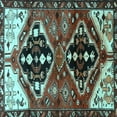 thumbnail image 1 of Ahgly Company Indoor Square Persian Light Blue Traditional Area Rugs, 5' Square, 1 of 4