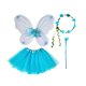 thumbnail image 5 of Disfraz de hada para niñas, vestido de ensueño para juegos de simulación, cumpleaños y carnaval. Azul, 5 of 9