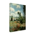 thumbnail image 3 of Trademark Fine Art Claude Monet Path through the Poppies Canvas Wall Art - 16x24, 3 of 5