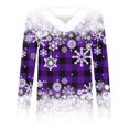 thumbnail image 4 of DPTALR Woman Long Sleeve V-Neck Printing Blouse Causal Pullover Long Sleeve Tops, 4 of 4