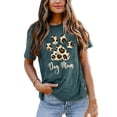thumbnail image 2 of Dog Mom Shirt Women Funny Leopard Print Dog Mama TShirts Cute Graphic Tee Dog Lover Letter Print Short Sleeve Tee Tops, 2 of 6