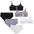 thumbnail image 2 of LYMAYTER Girls Breathable Wirefree Training Bras Teen Girls Adjustable Strap Seamless Bralette Panty, 2 of 8