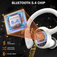 thumbnail image 3 of Auriculares inalámbricos Bluetooth 5.4 Hi-Fi Bass Stereo 56H con cancelación de ruido IPX7 resistentes al agua Auriculares deportivos con gancho para la oreja, 3 of 7