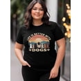 thumbnail image 4 of Camiseta de mujer, camiseta de manga corta, tops casuales, camisetas de mujer con perros, camisetas de cuello redondo para mujer, 4 of 8